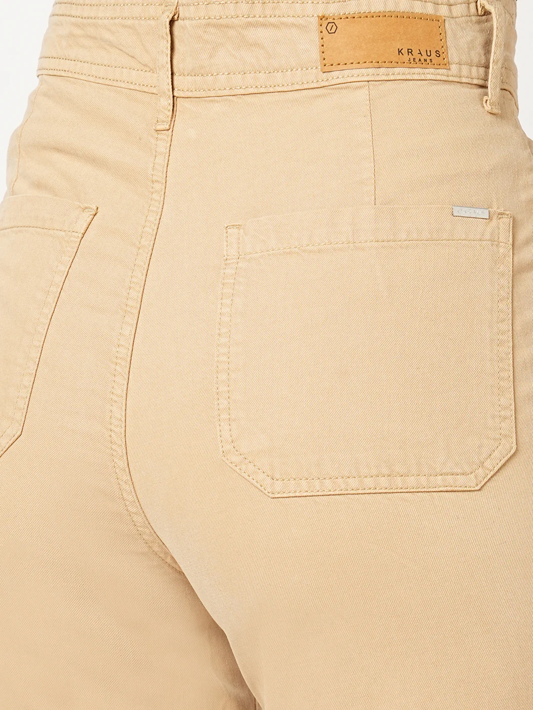 Women Oatmilk High-Rise Loose Straight Fit Jeans - Image 7