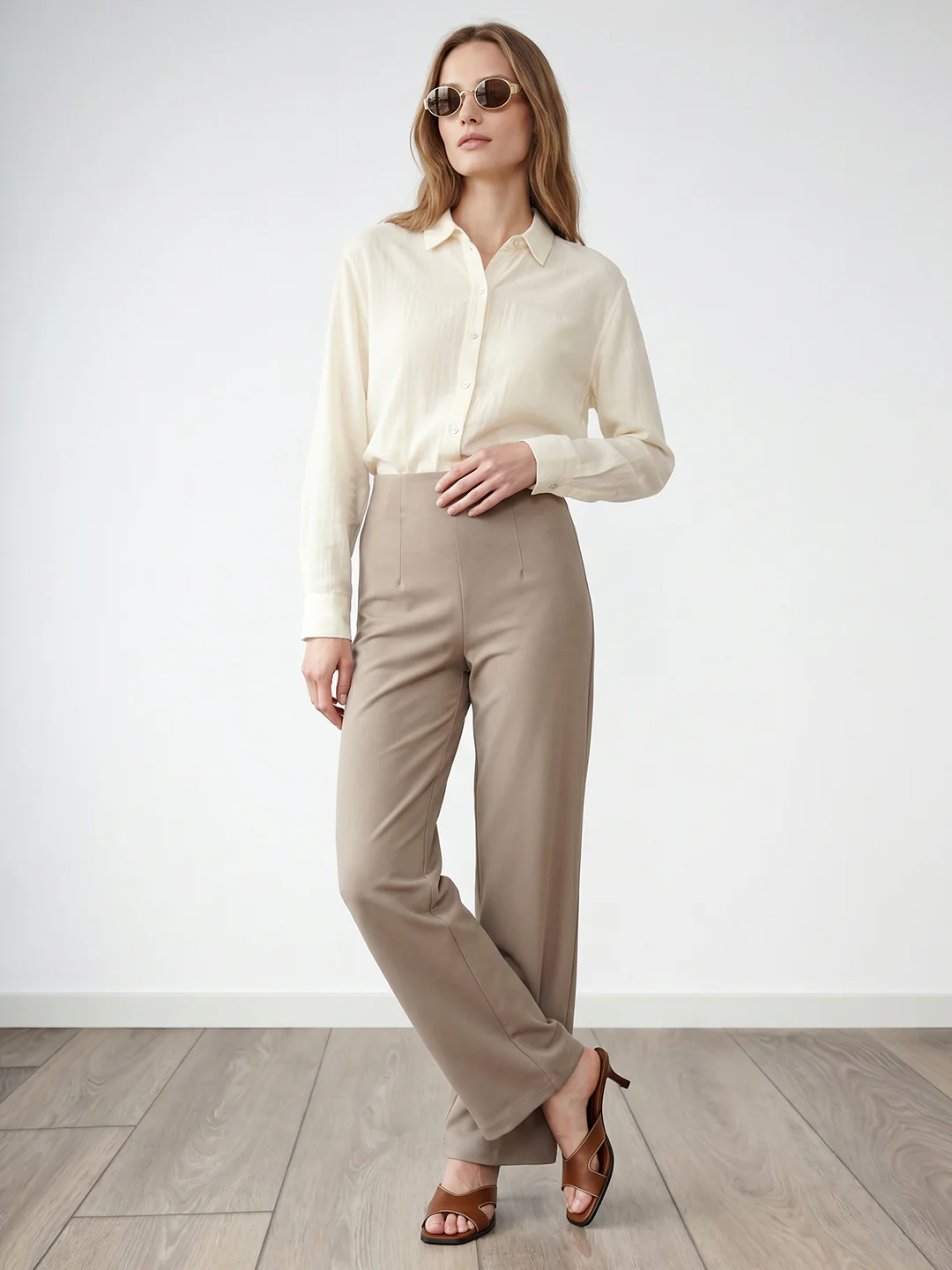 Women Oatmilk High-Rise Tregging