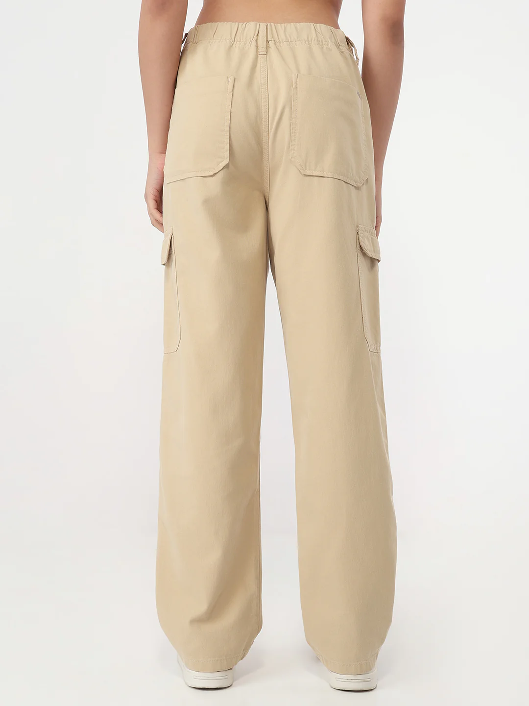 Women Oatmilk Mid-Rise Cargo - Image 3