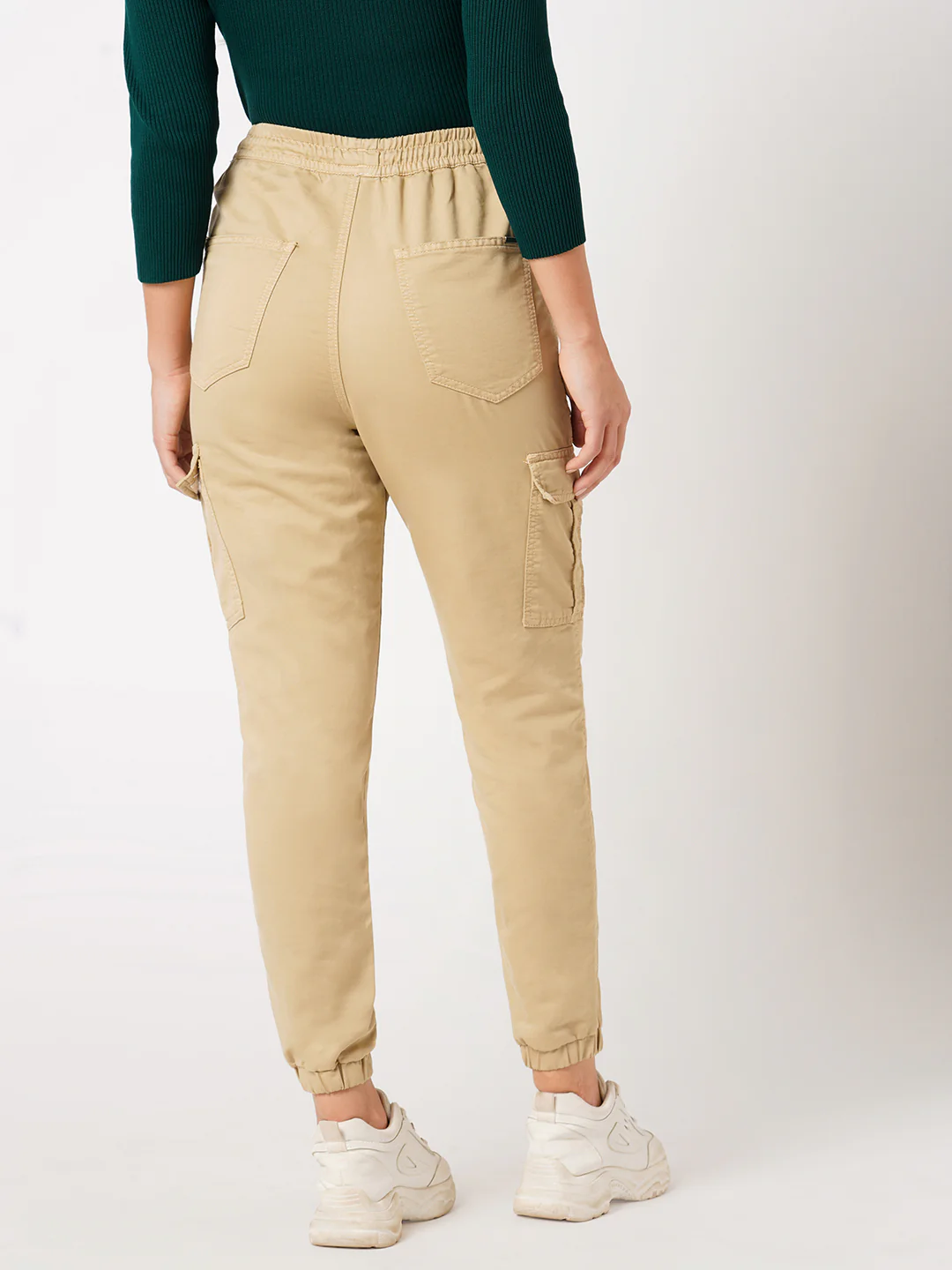 Women Oatmilk Mid-Rise Joggers - Image 3