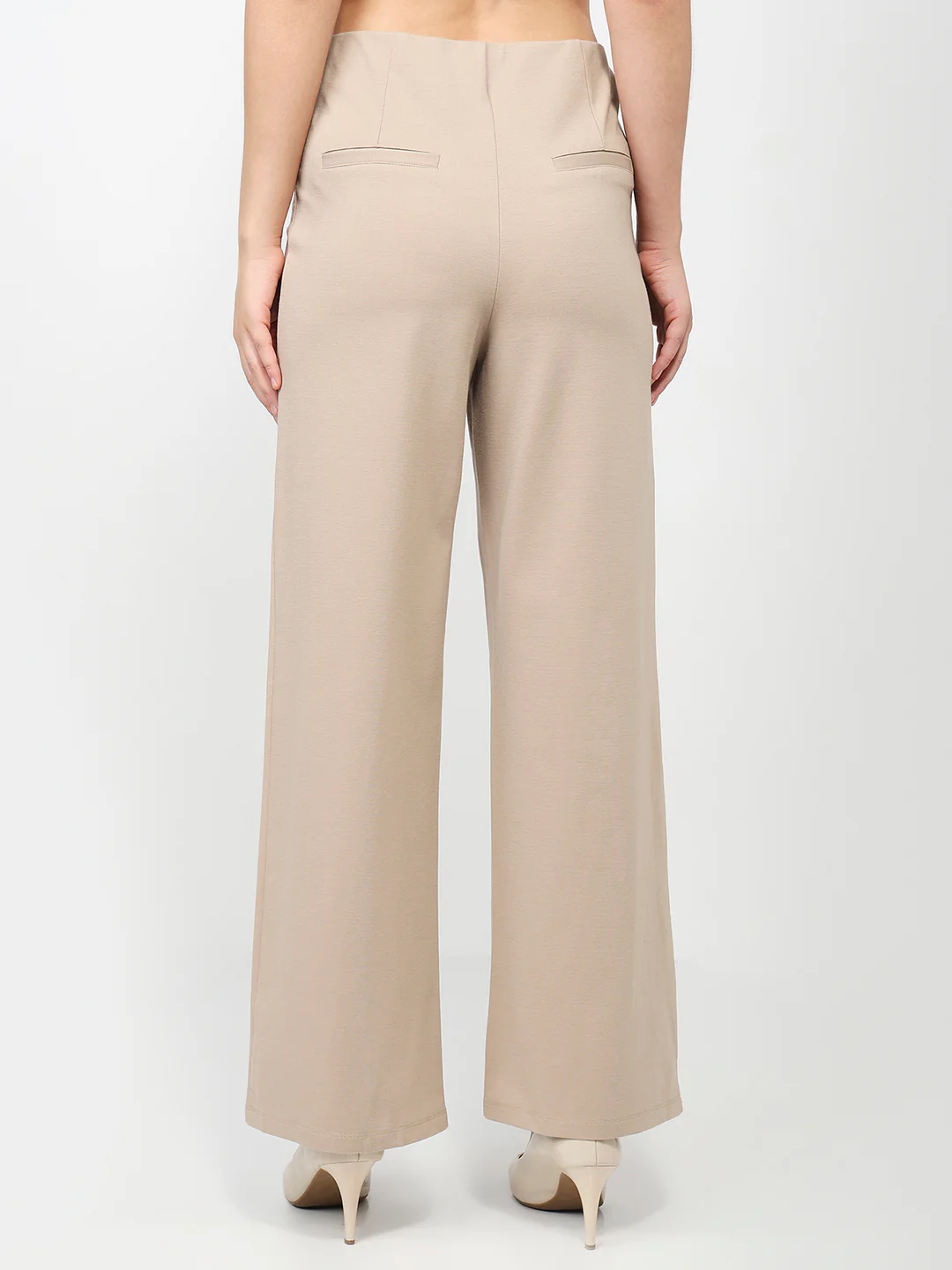 Women Oatmilk Wide Leg Treggings - Image 3