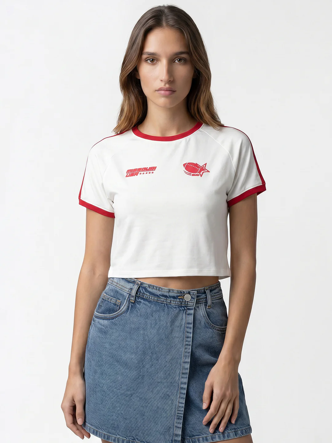 Women Off White Genz Tees - Image 2