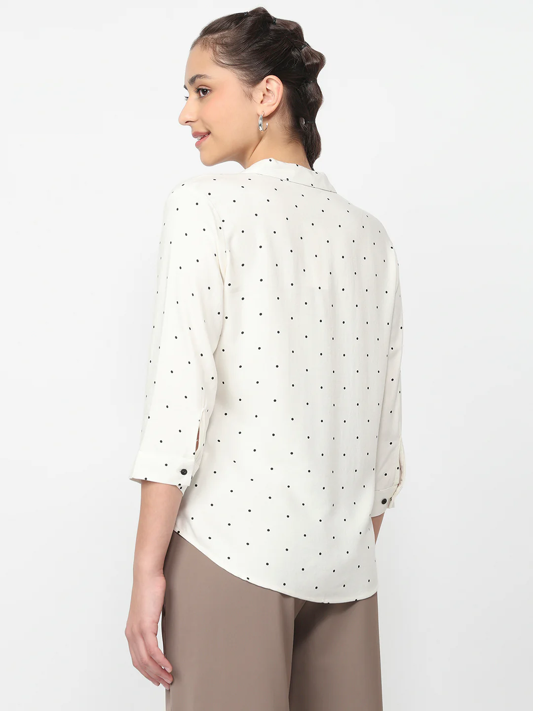 Women Off White Shirt - Image 3