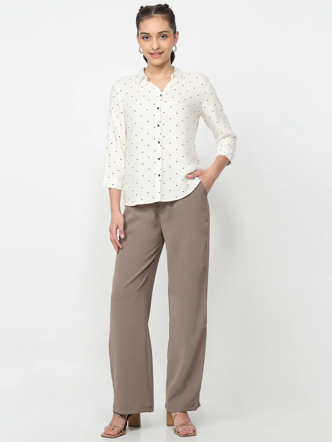 Women Off White Shirt - Image 4