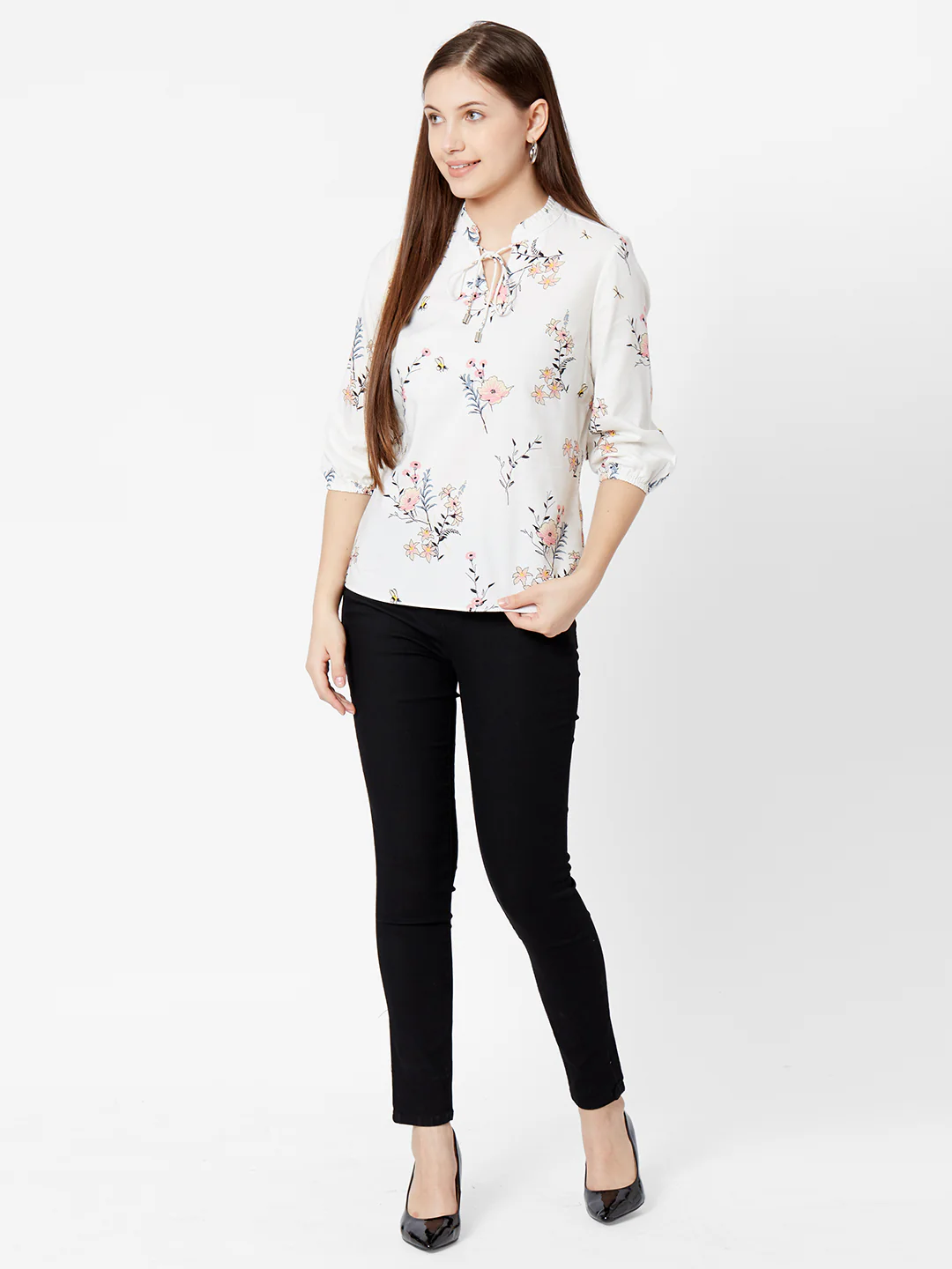 Women Off White Top