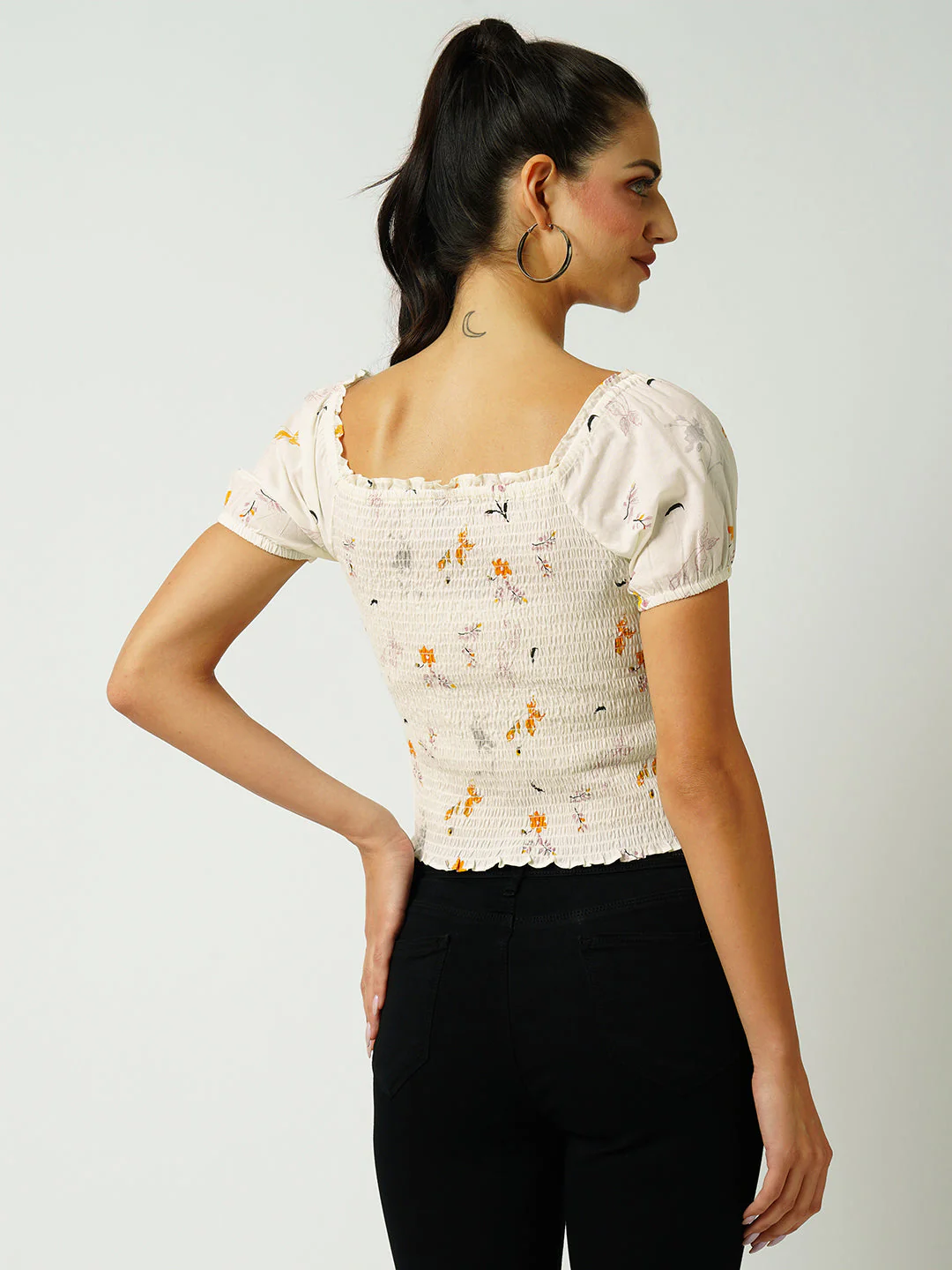 Women Off White Top - Image 3