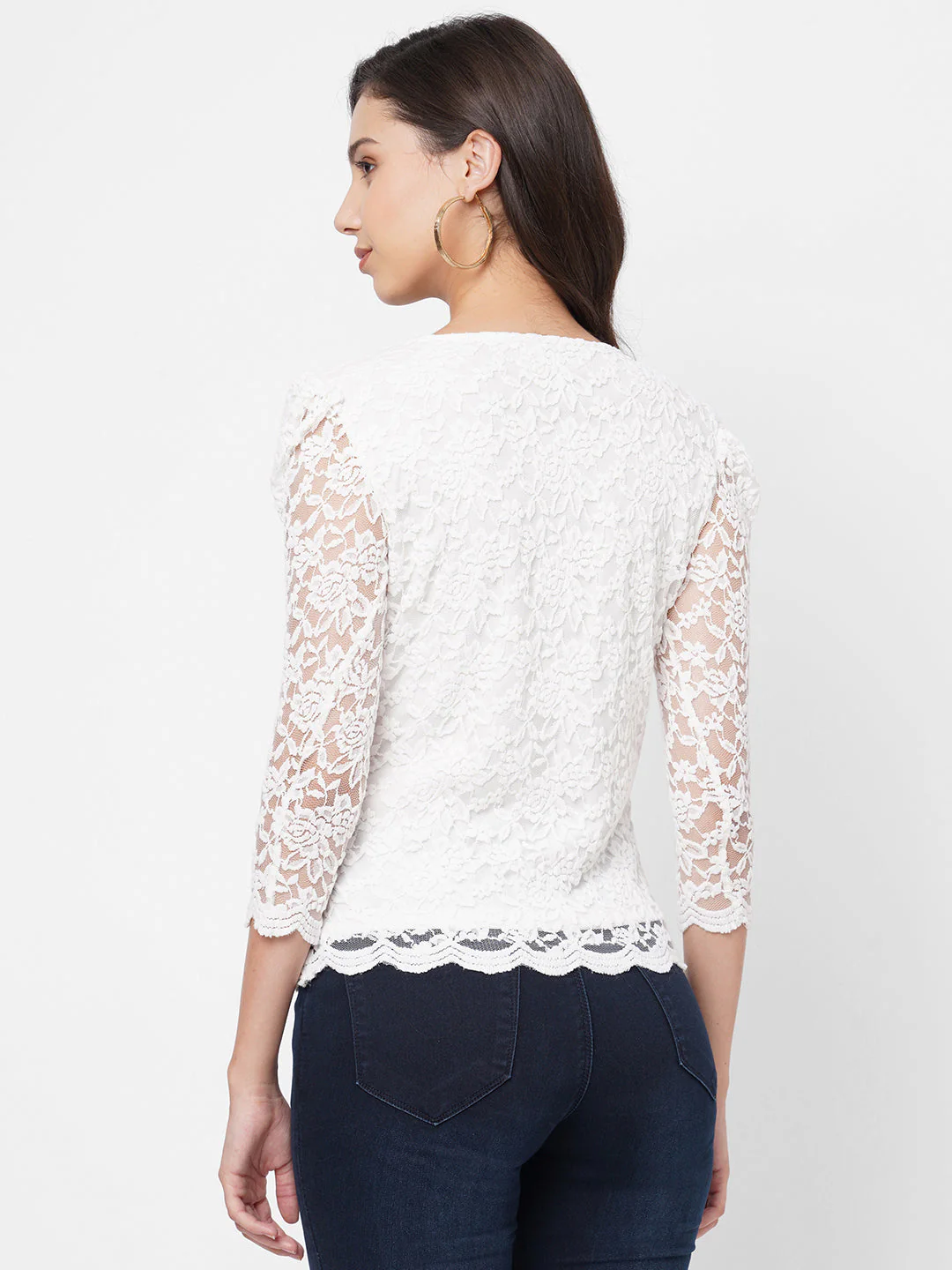 Women Off White Top - Image 3