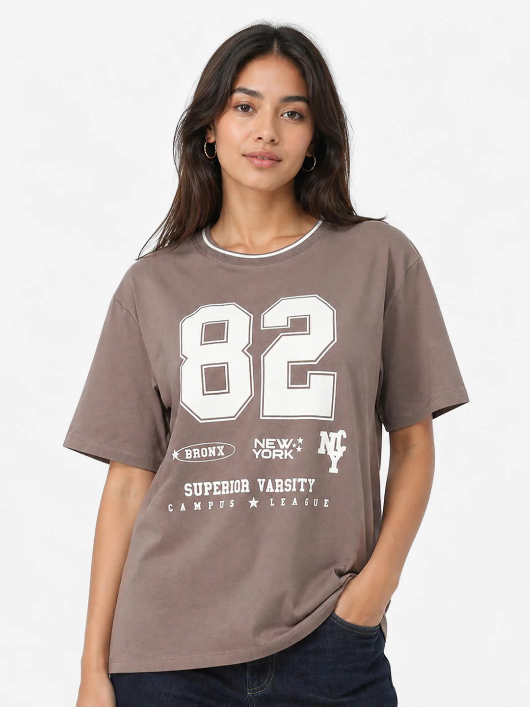 Women Oyester Oversized T-Shirt - Image 2
