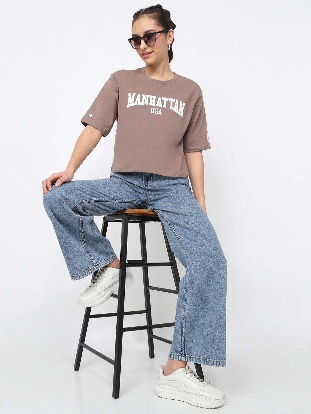 Women Oyster Crop Graphic Tees