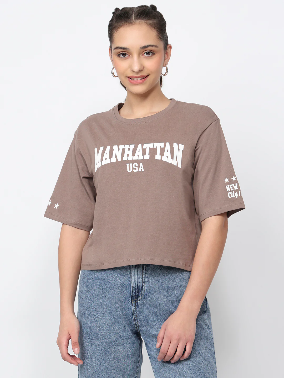 Women Oyster Crop Graphic Tees - Image 2