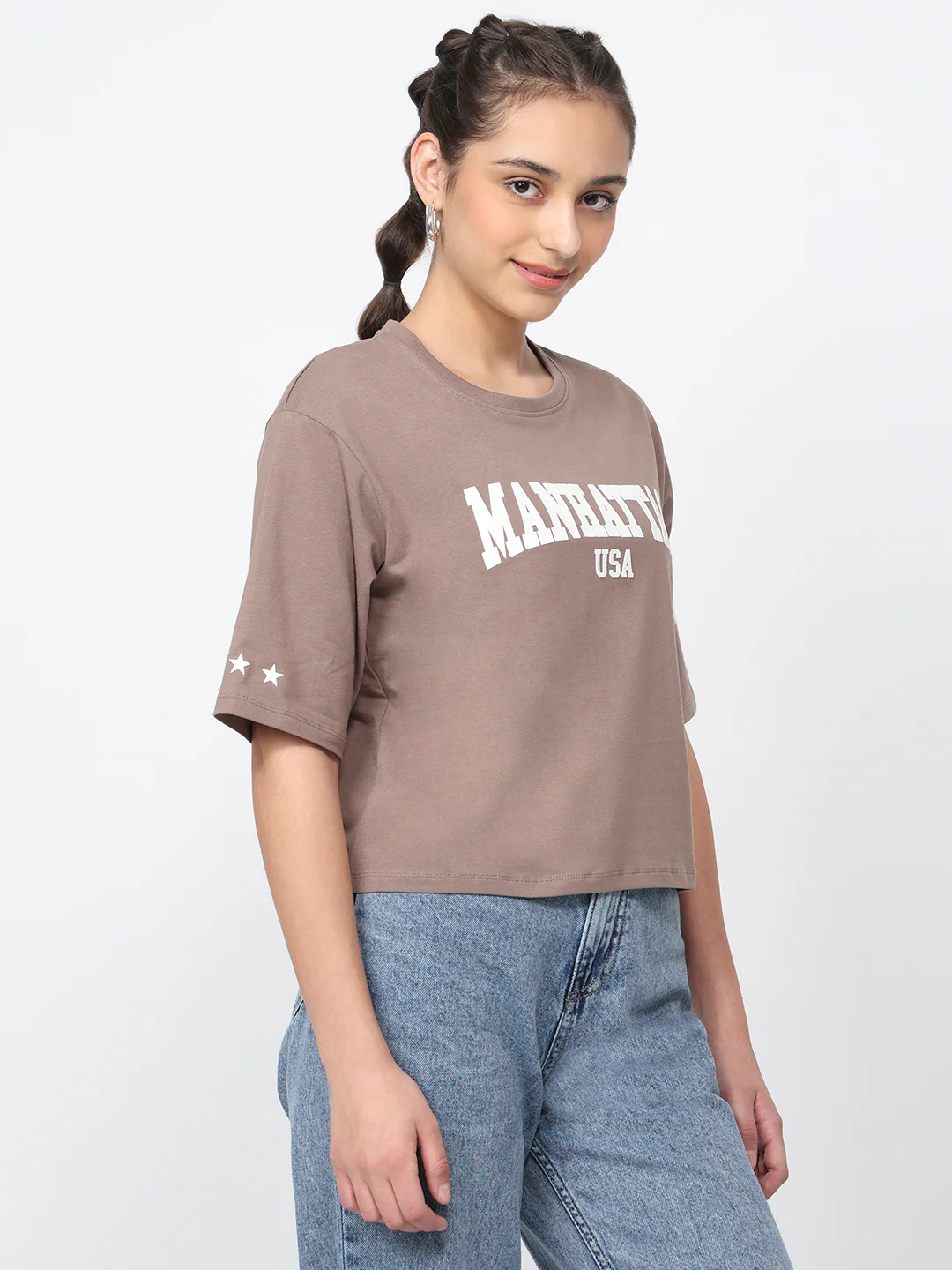 Women Oyster Crop Graphic Tees - Image 5