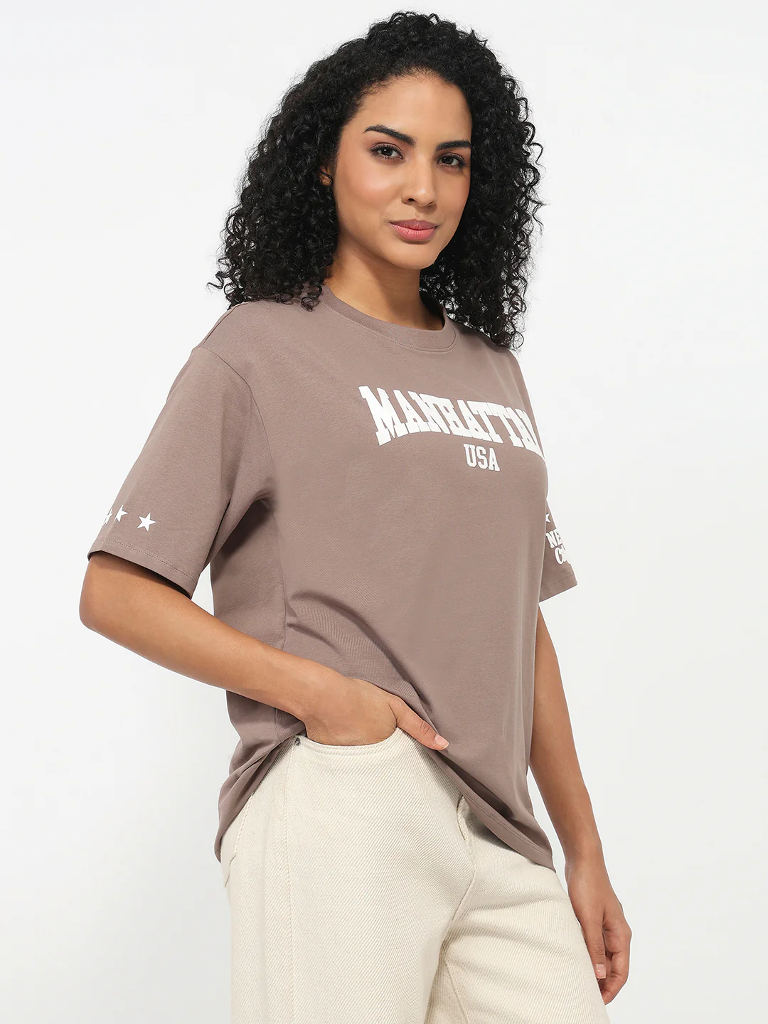 Women Oyster Oversized T-Shirt - Image 5