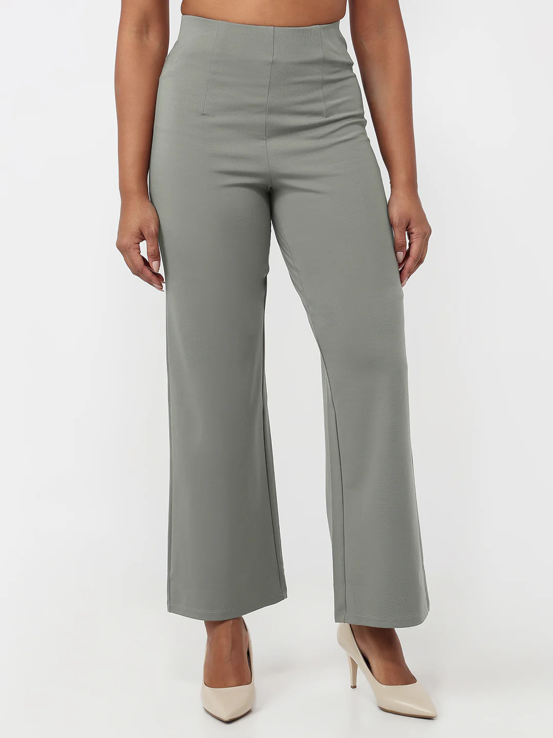 Women Oyster Wide Leg Treggings - Image 2