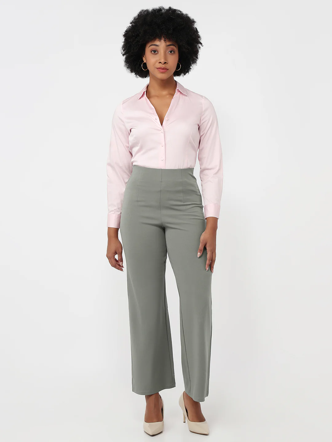 Women Oyster Wide Leg Treggings - Image 4