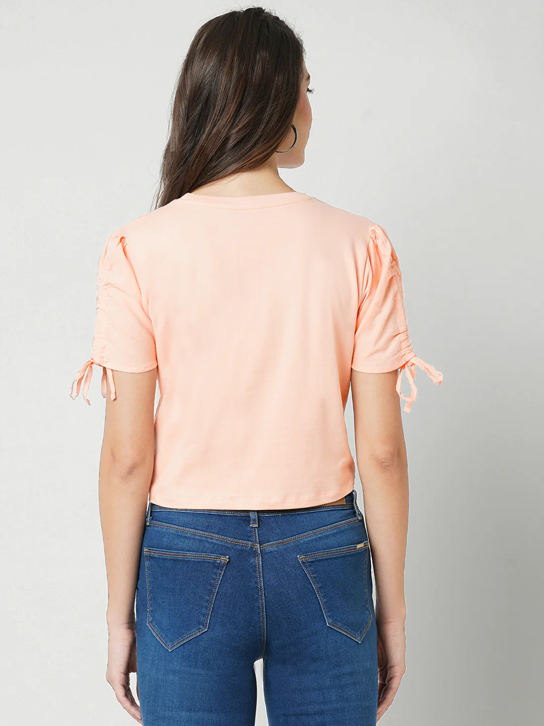 Women Papaya Smoothie Crop Tees - Image 3
