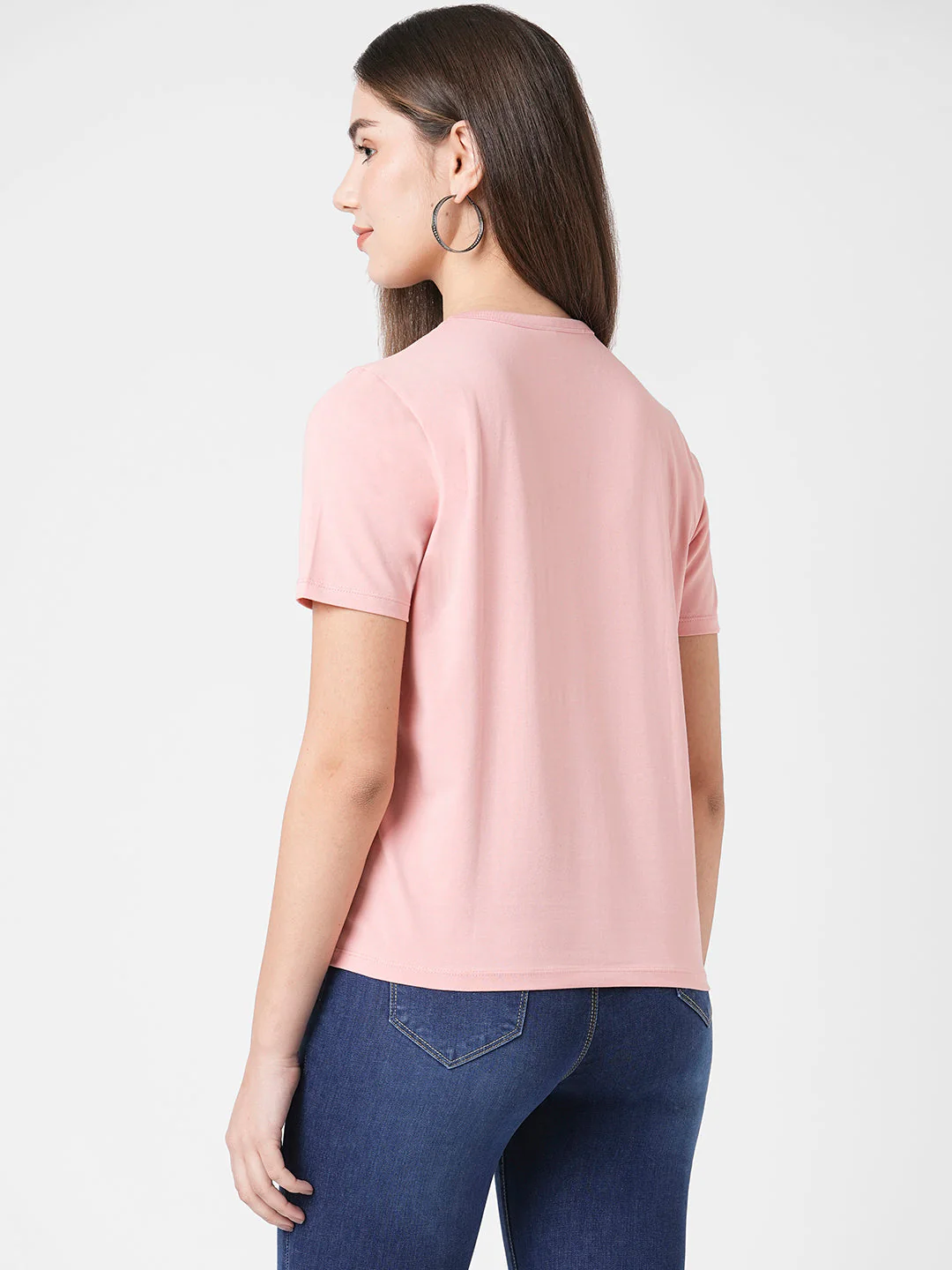 Women Peach Graphic Tees - Image 3