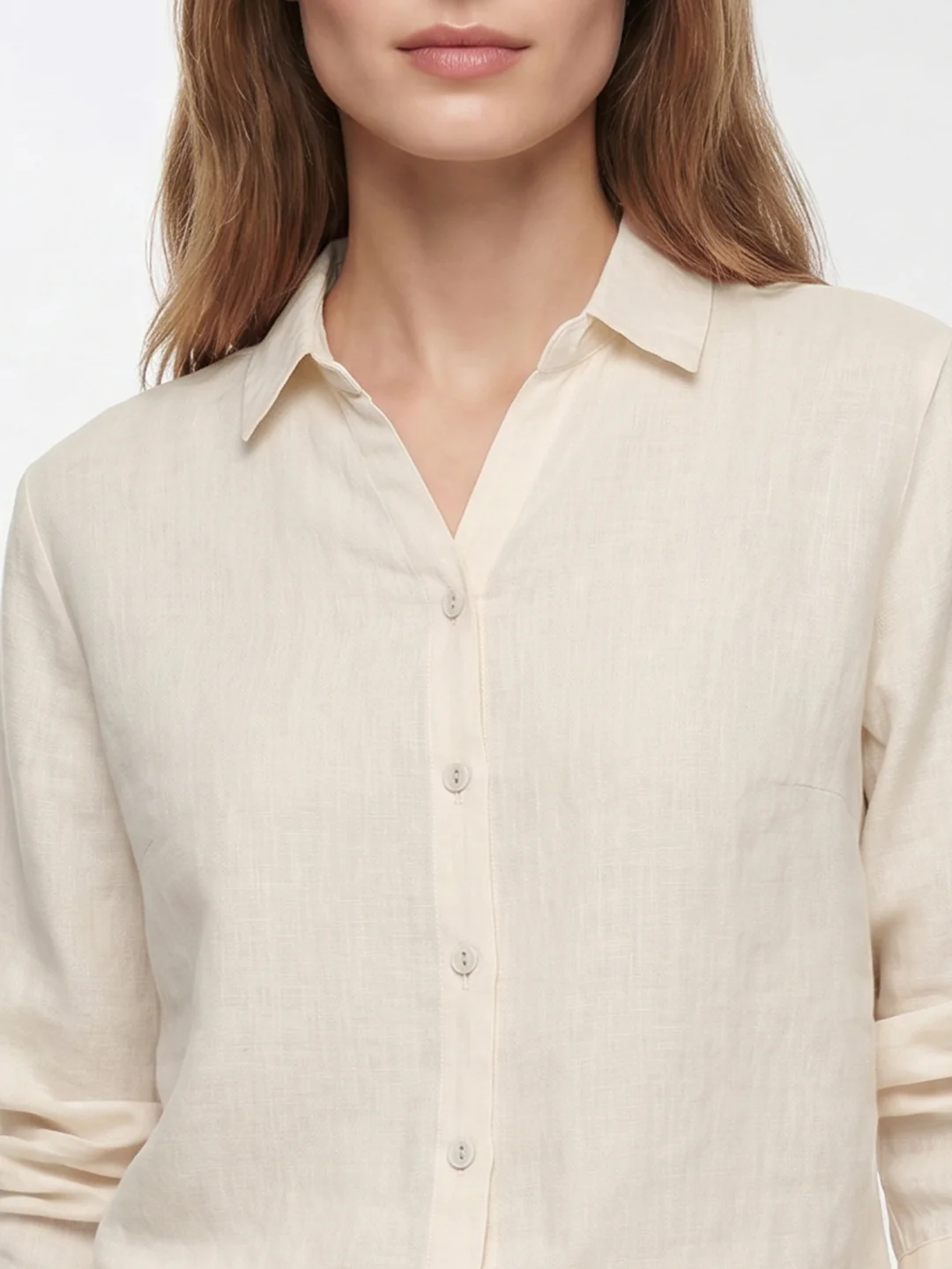 Women Peach Pink Shirt - Image 6