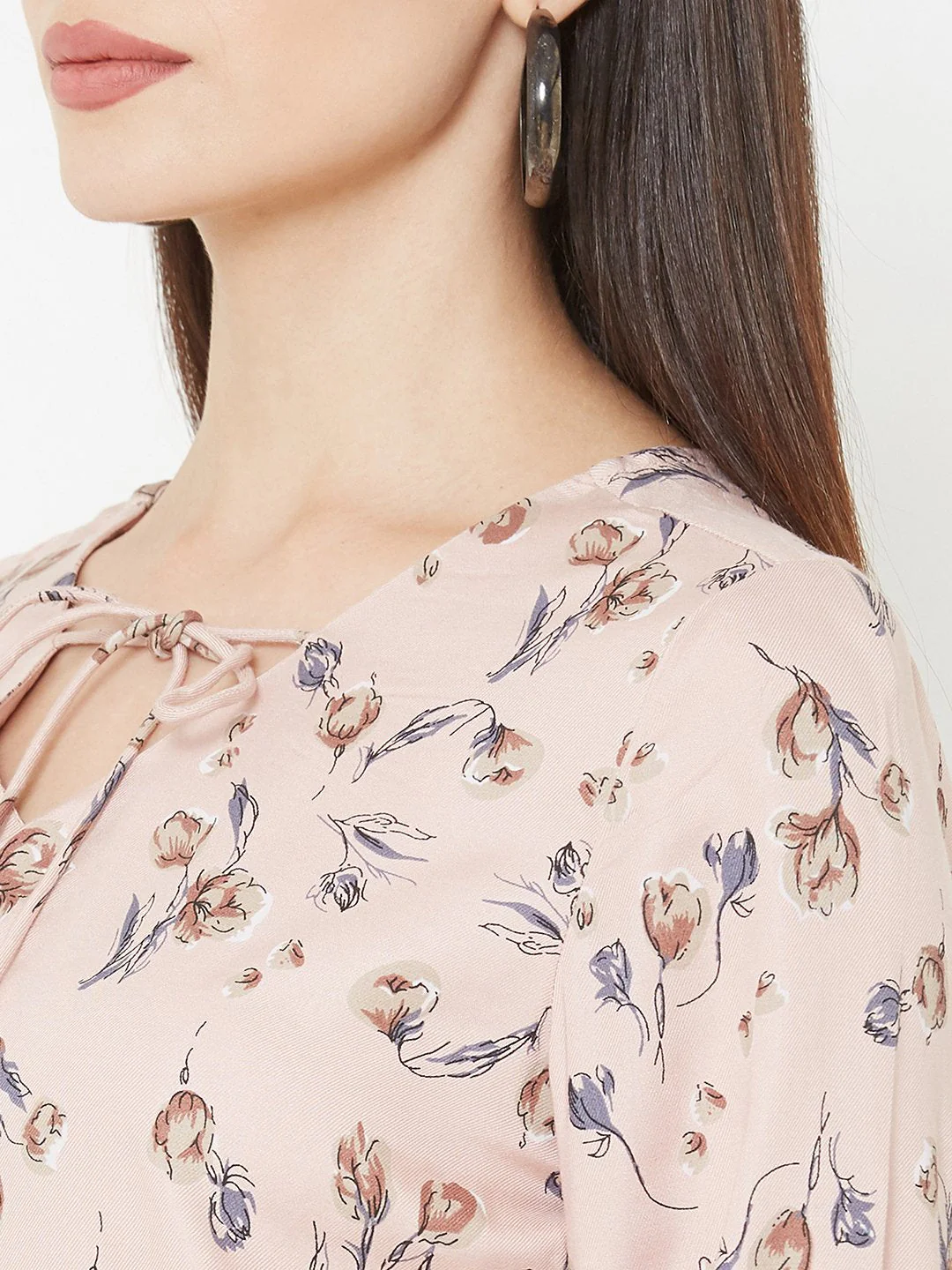 Women Peach Slim Top - Image 4