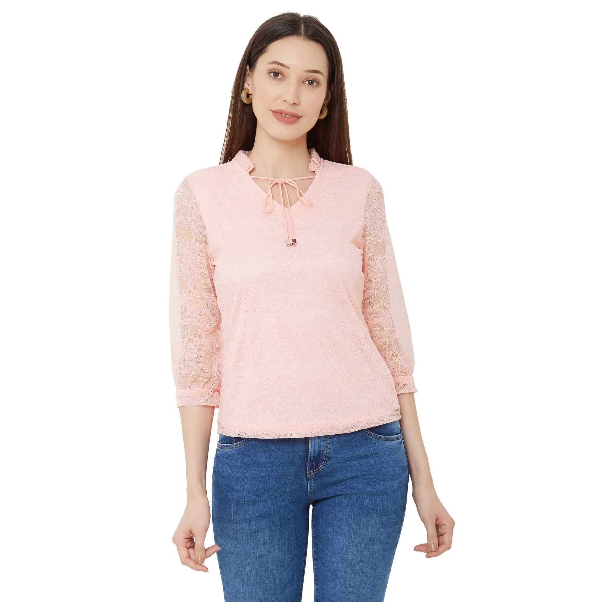 Women Peach Top - Image 2