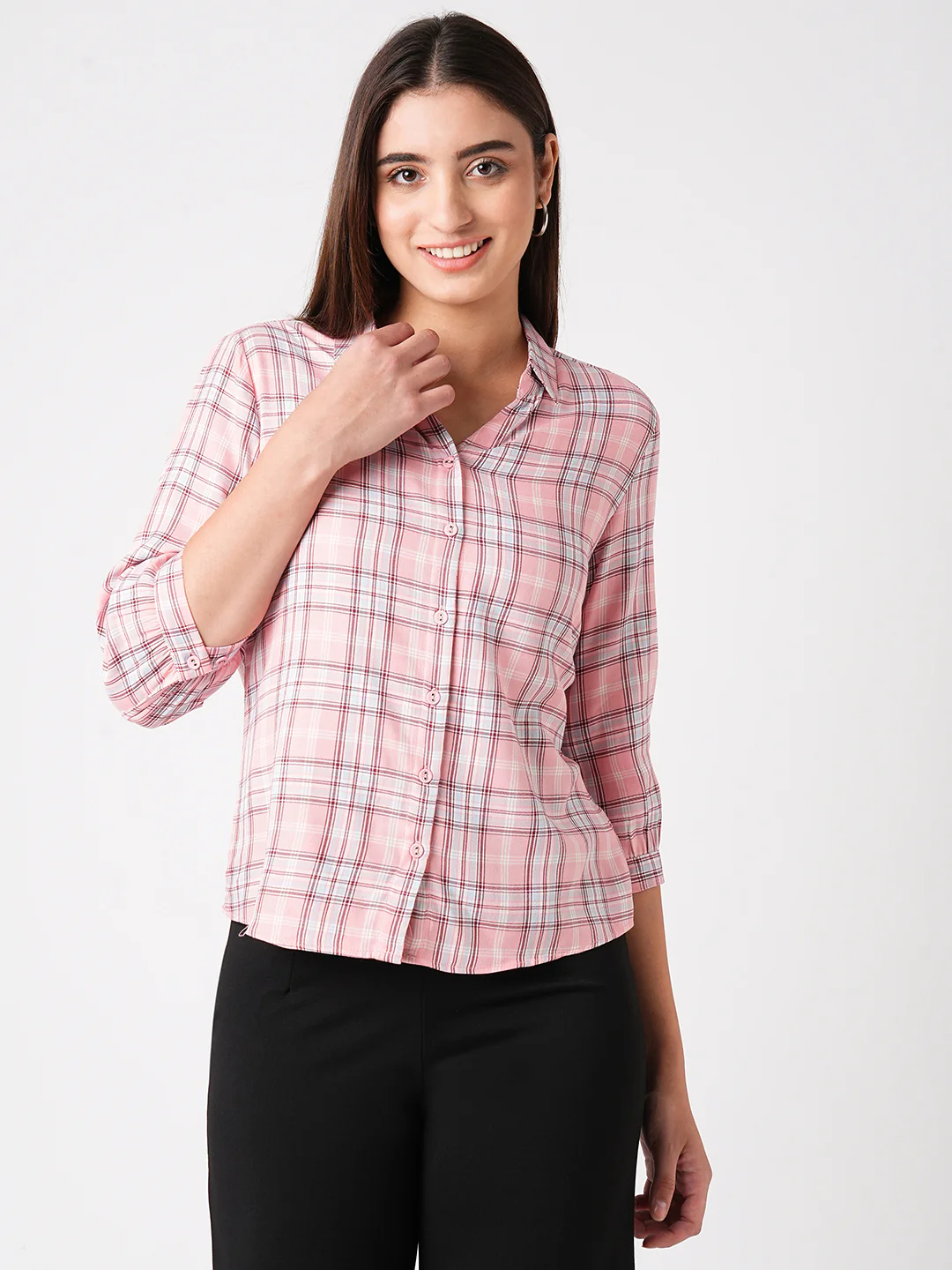 Women Pink Clay Shirt - Image 2