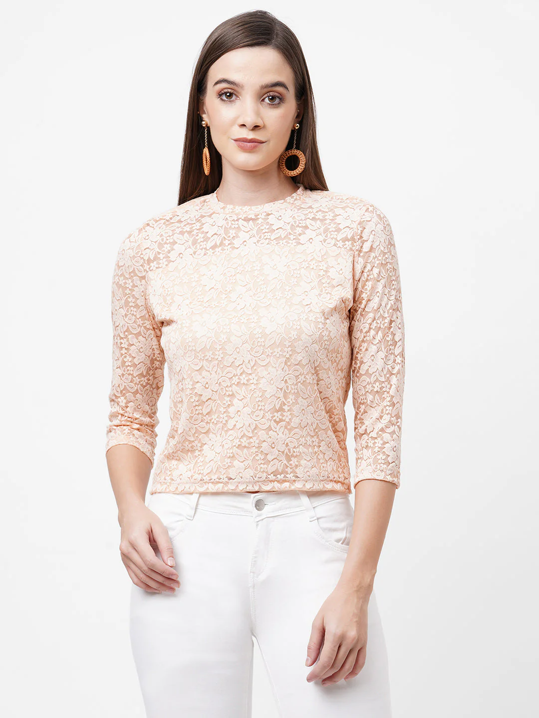 Women Pink Crop Top - Image 2