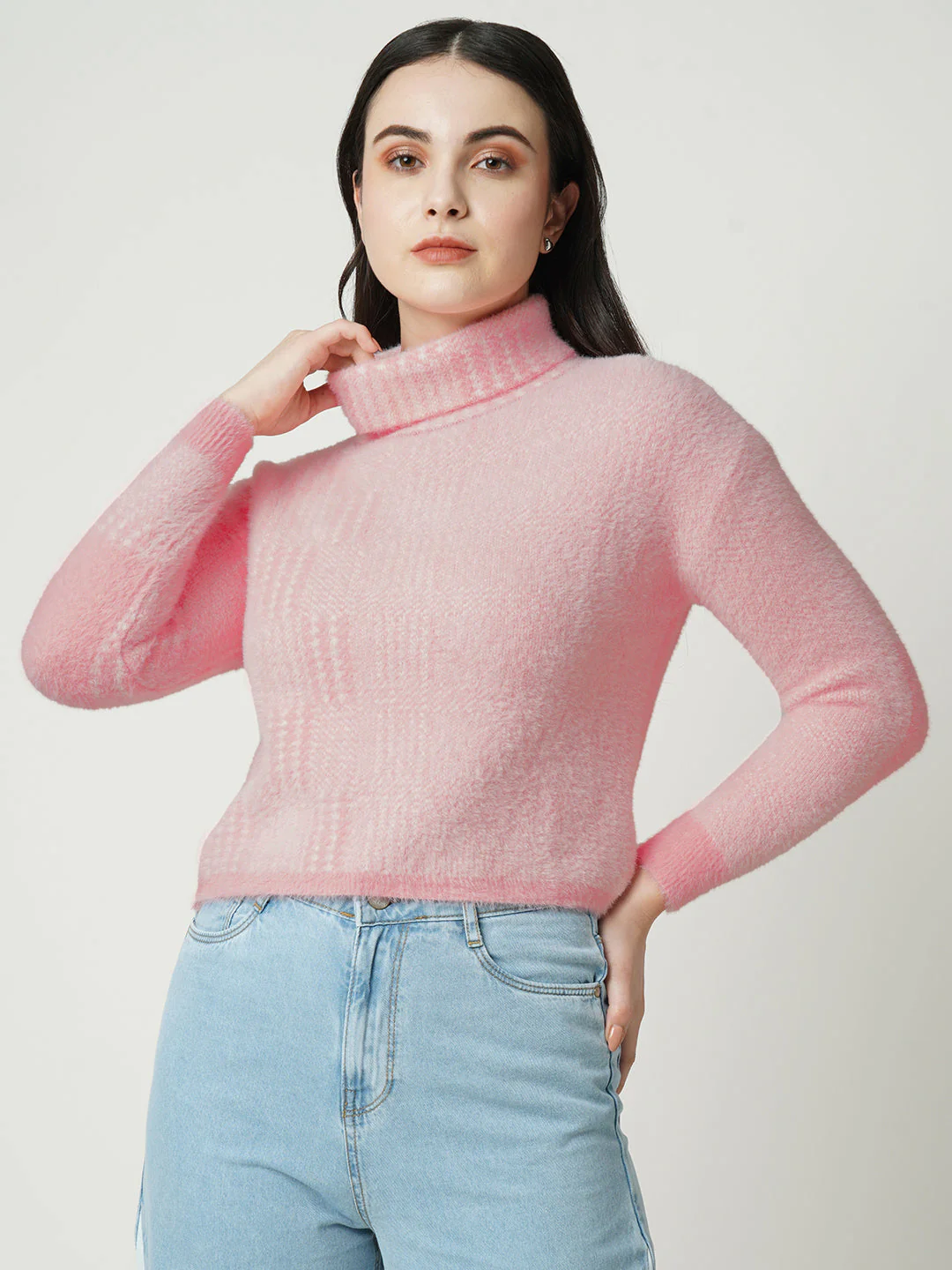 Women Pink Sweaters