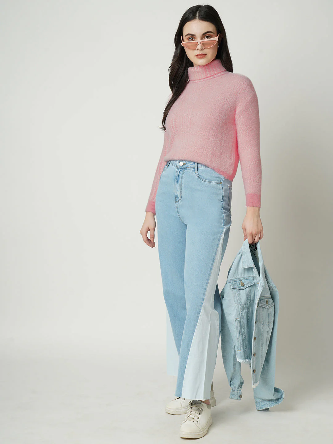 Women Pink Sweaters - Image 2