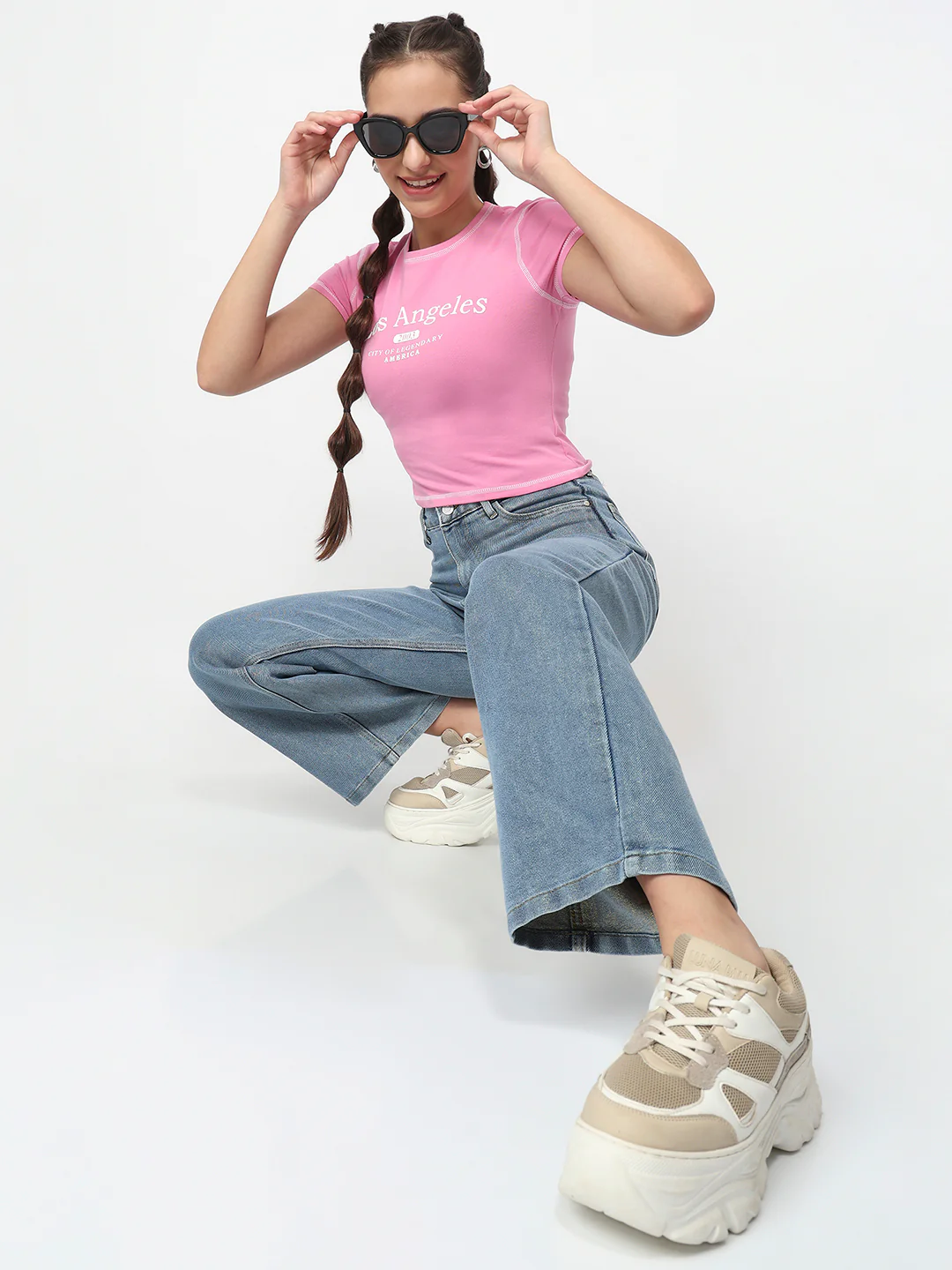 Women Pop Pink Genz Tees