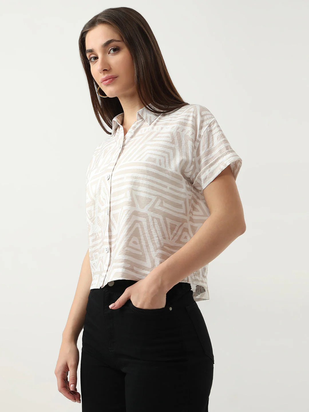 Women Printed Shirt - Image 4