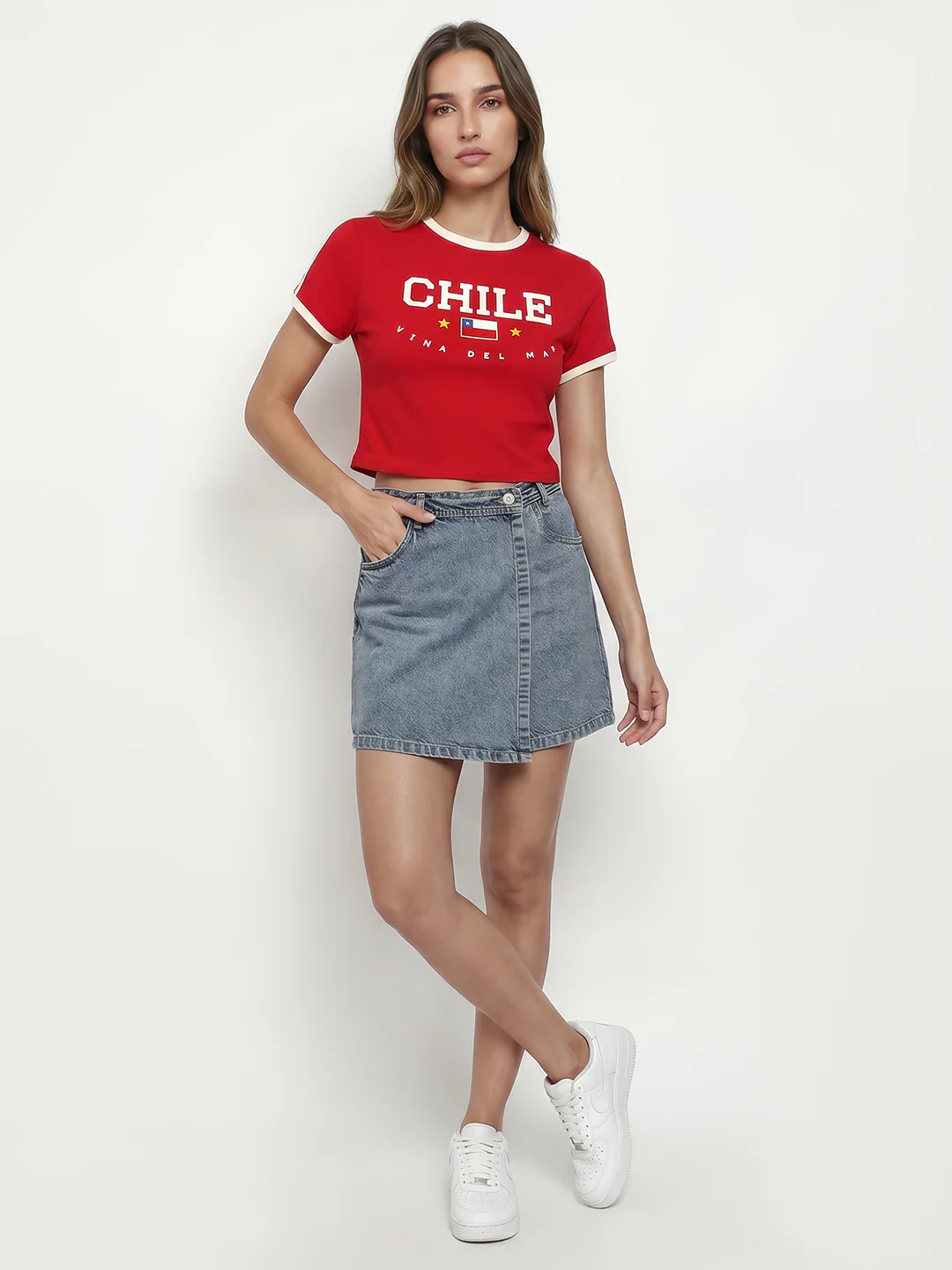 Women Red Genz Tees - Image 4