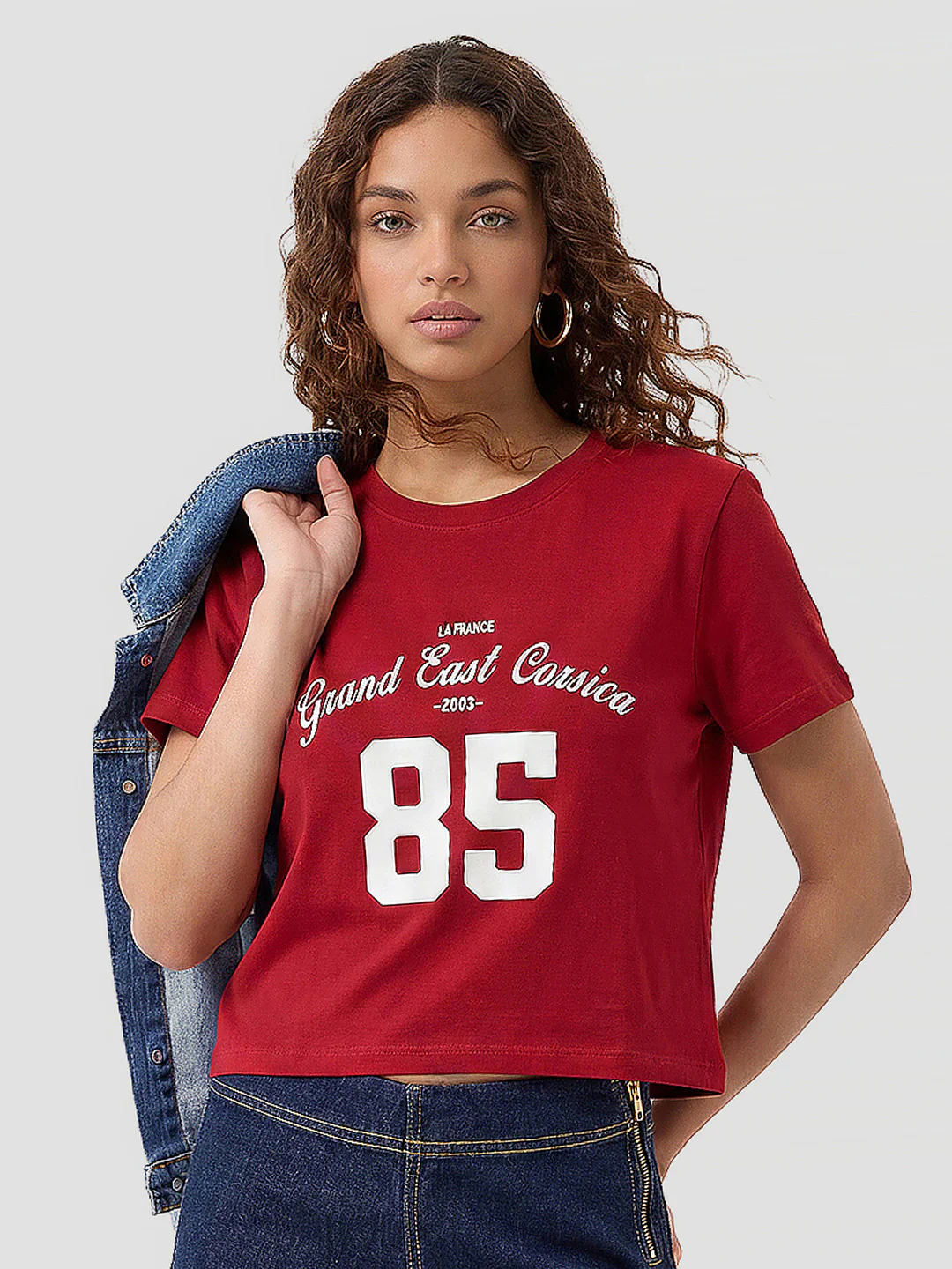 Women Red Genz Tees - Image 2
