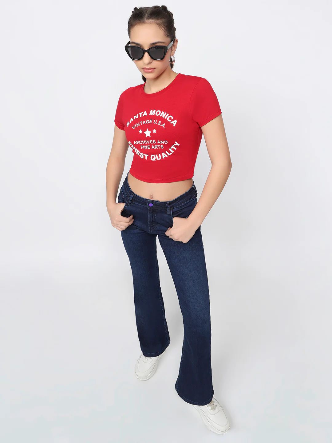 Women Red Genz Tees