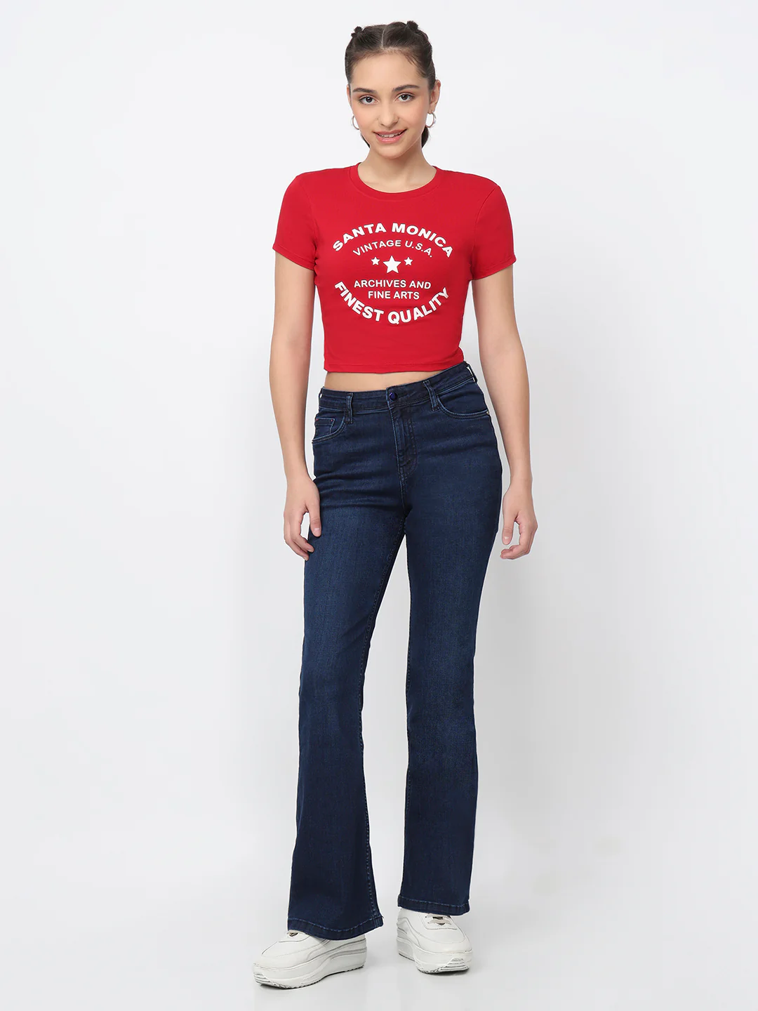 Women Red Genz Tees - Image 4