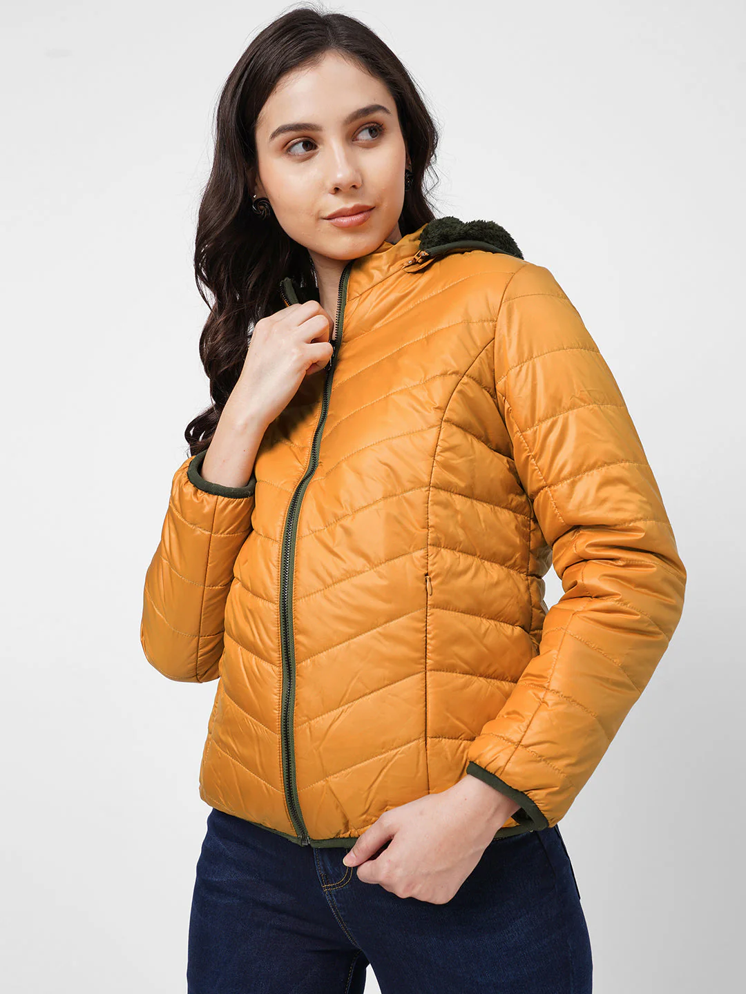 Women Reversible Padded Jacket - Image 5