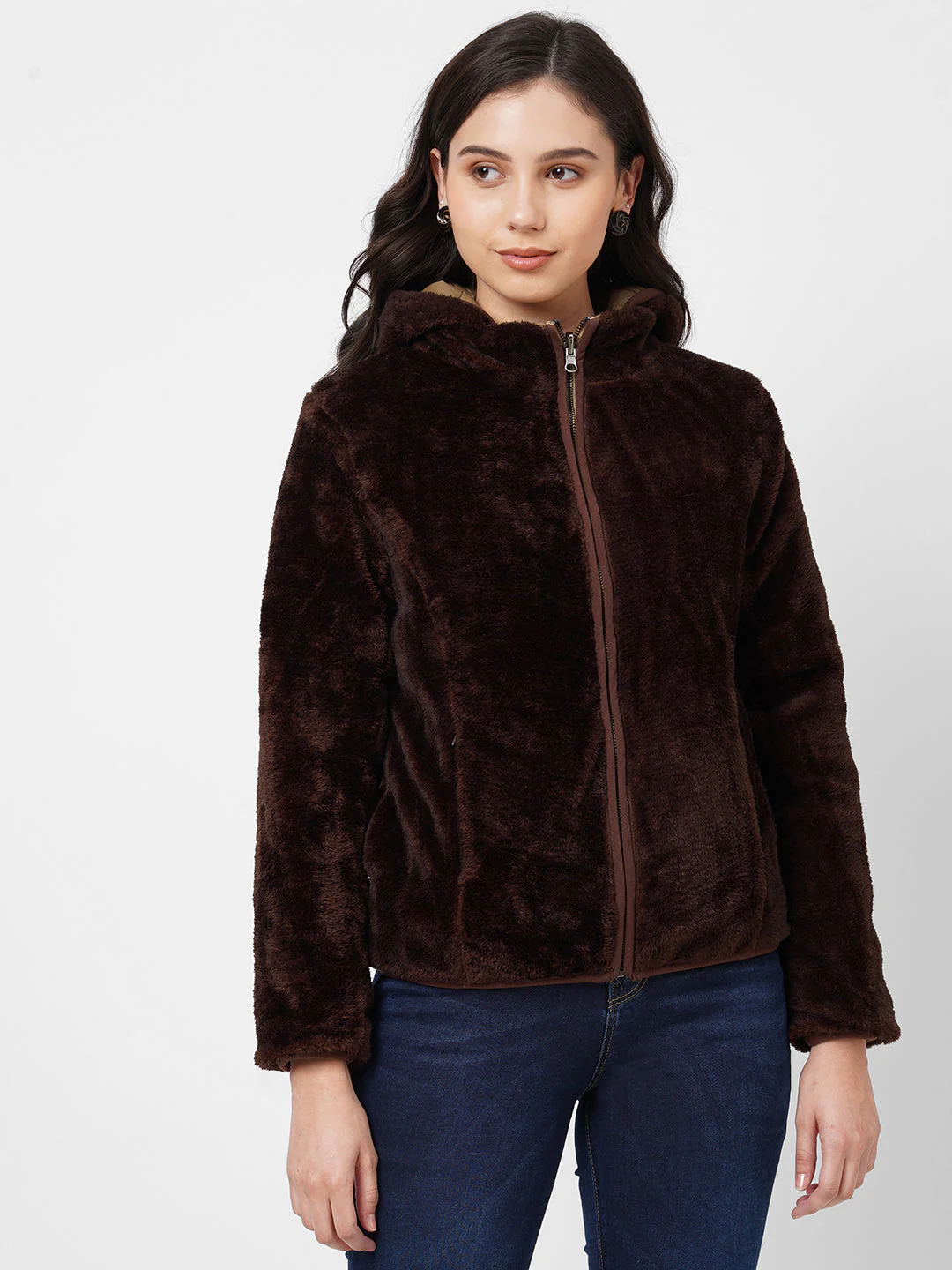 Women Reversible Padded Jacket - Image 5