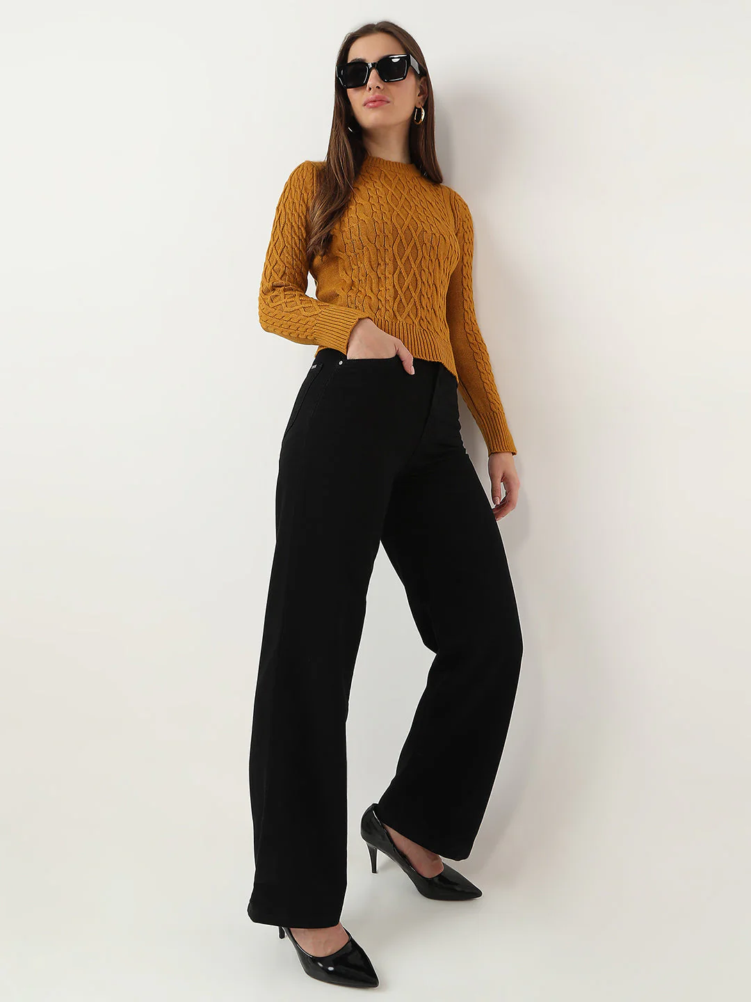 Women Ribbed Sweater - Image 2