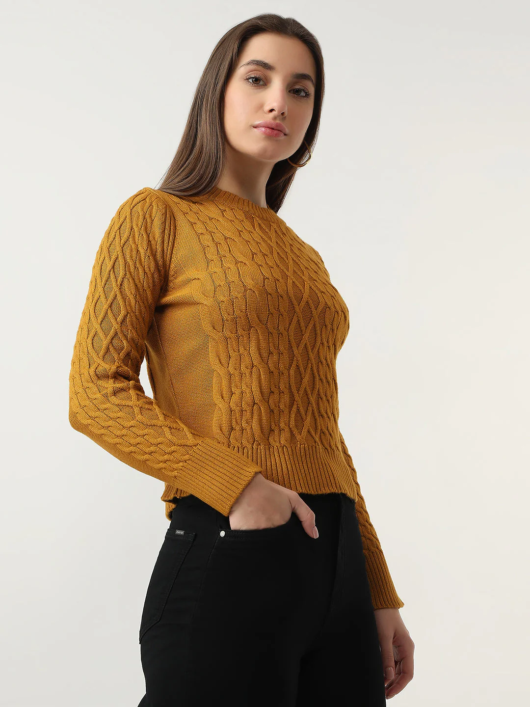 Women Ribbed Sweater - Image 4