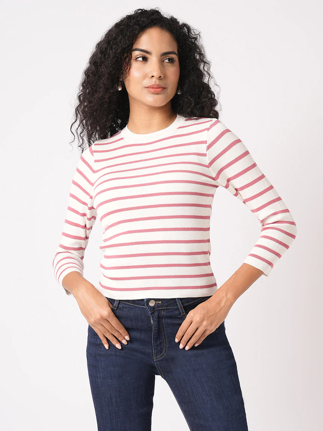 Women Ribbed T-Shirt - Image 2