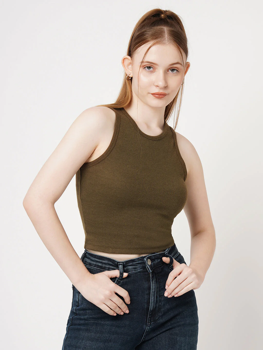 Women Ribbed Tank Top - Image 2