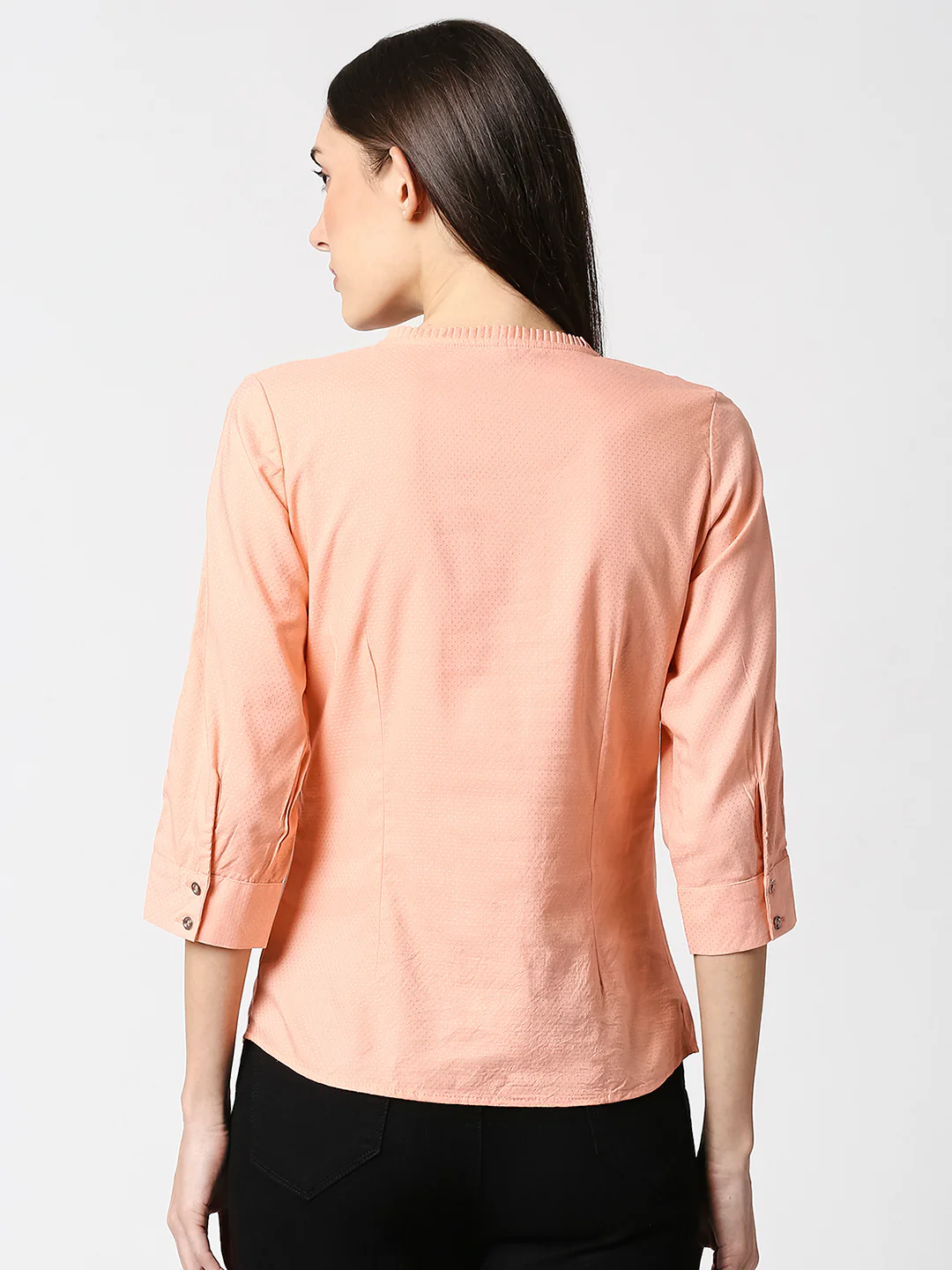 Women Salmon Slim Top - Image 3