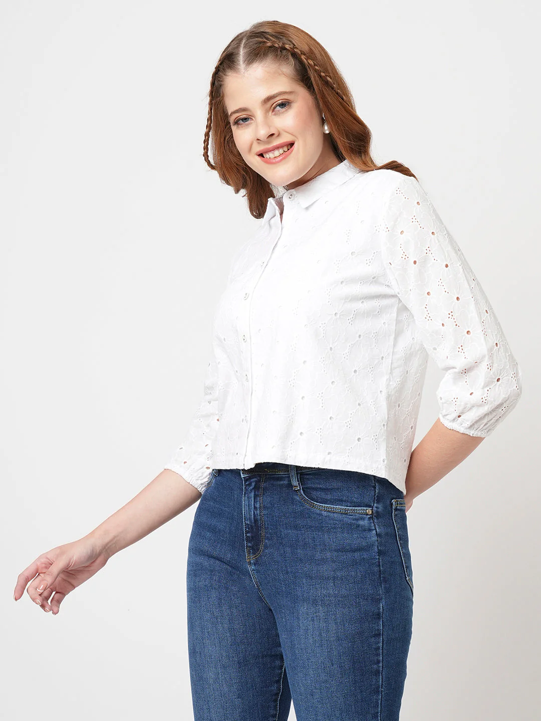Women Schiffli Shirt - Image 4