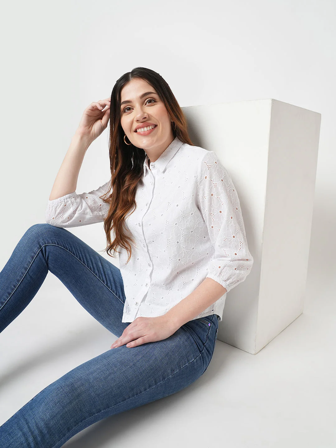 Women Schiffli Shirt - Image 4