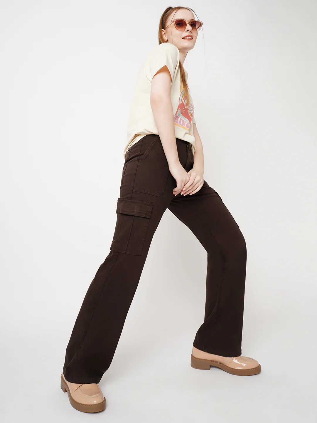 Women Sepia Cargo