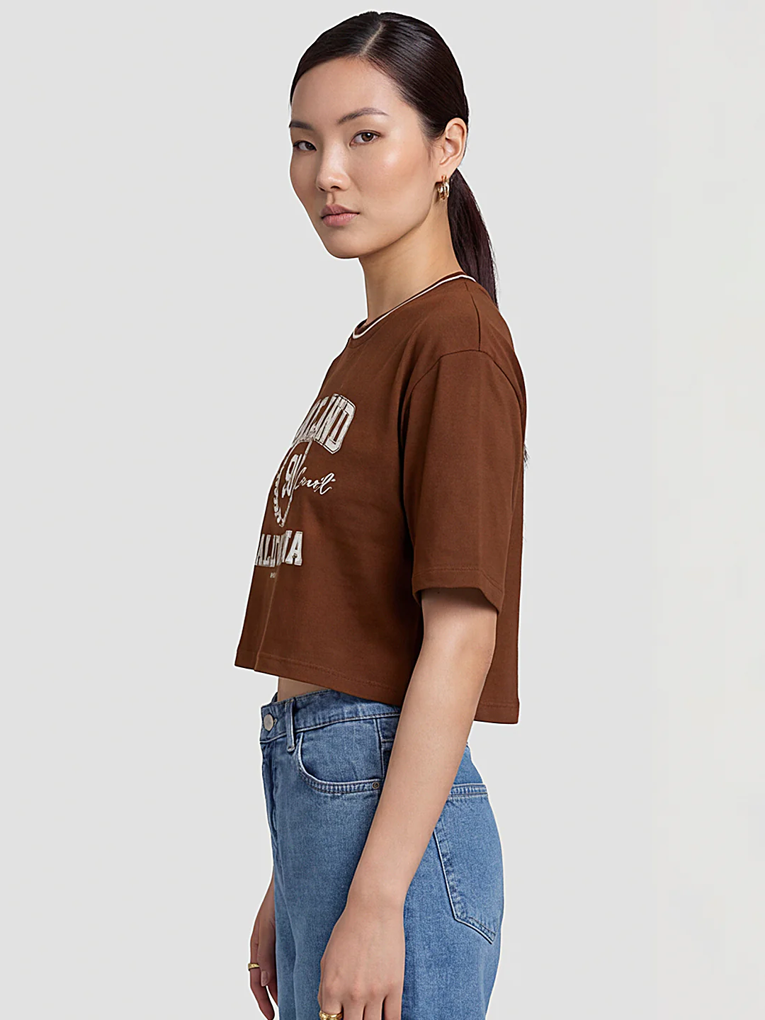 Women Sepia Crop Tees - Image 5