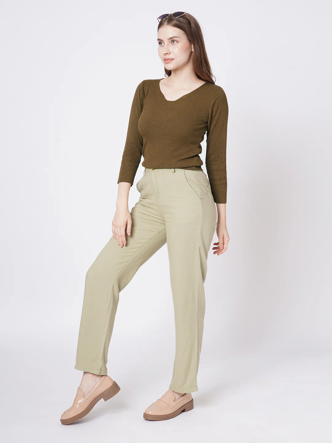 Women Sepia Flat Knit - Image 4