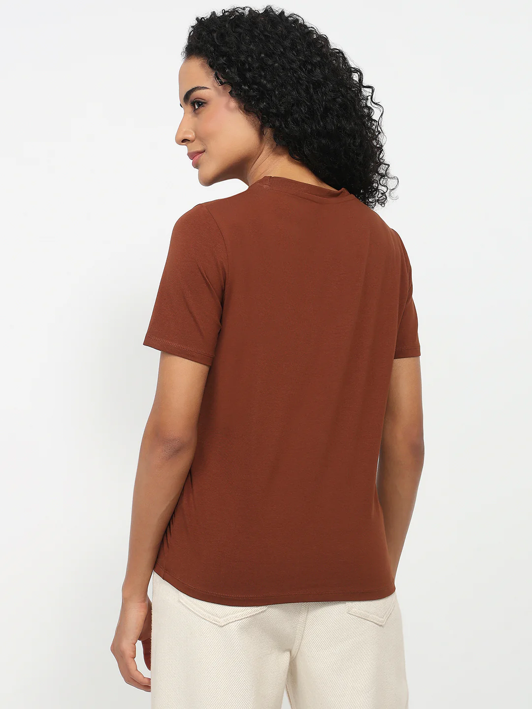 Women Sepia Graphic T-Shirt - Image 3