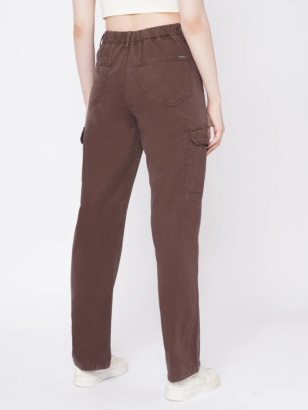 Women Sepia High-Rise Cargo - Image 3