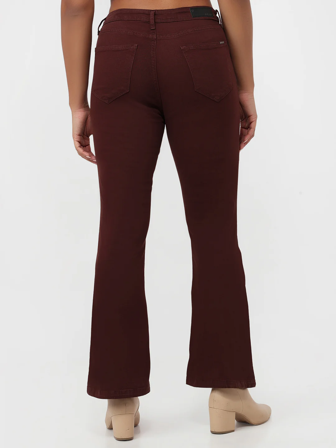 Women Sepia High-Rise Flare Jeans - Image 3
