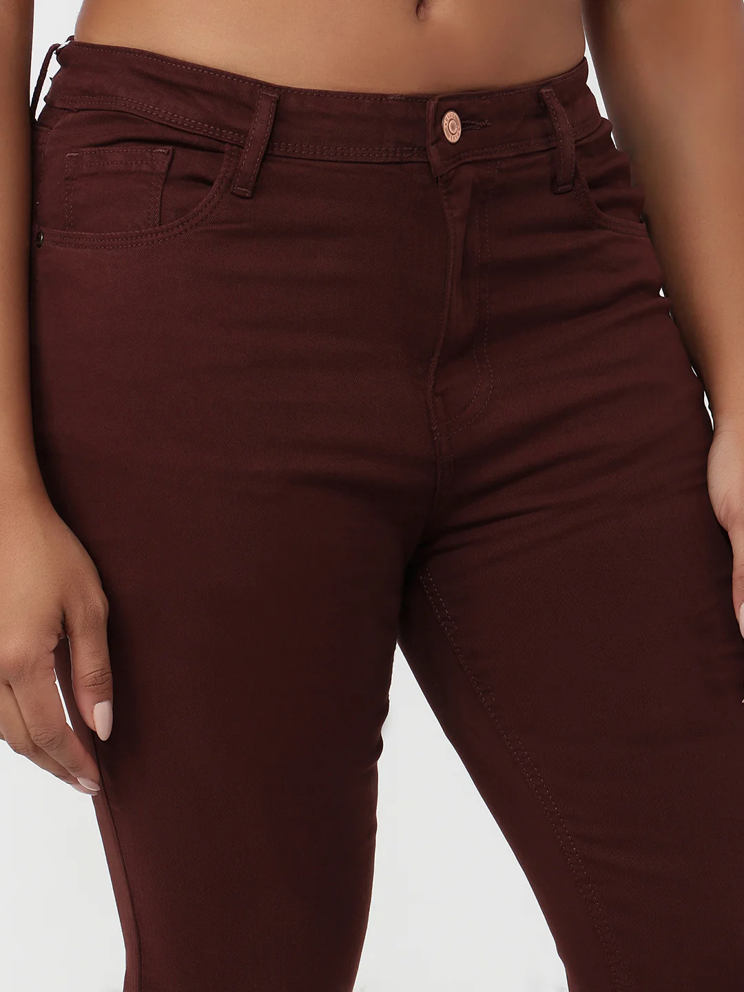 Women Sepia High-Rise Flare Jeans - Image 5