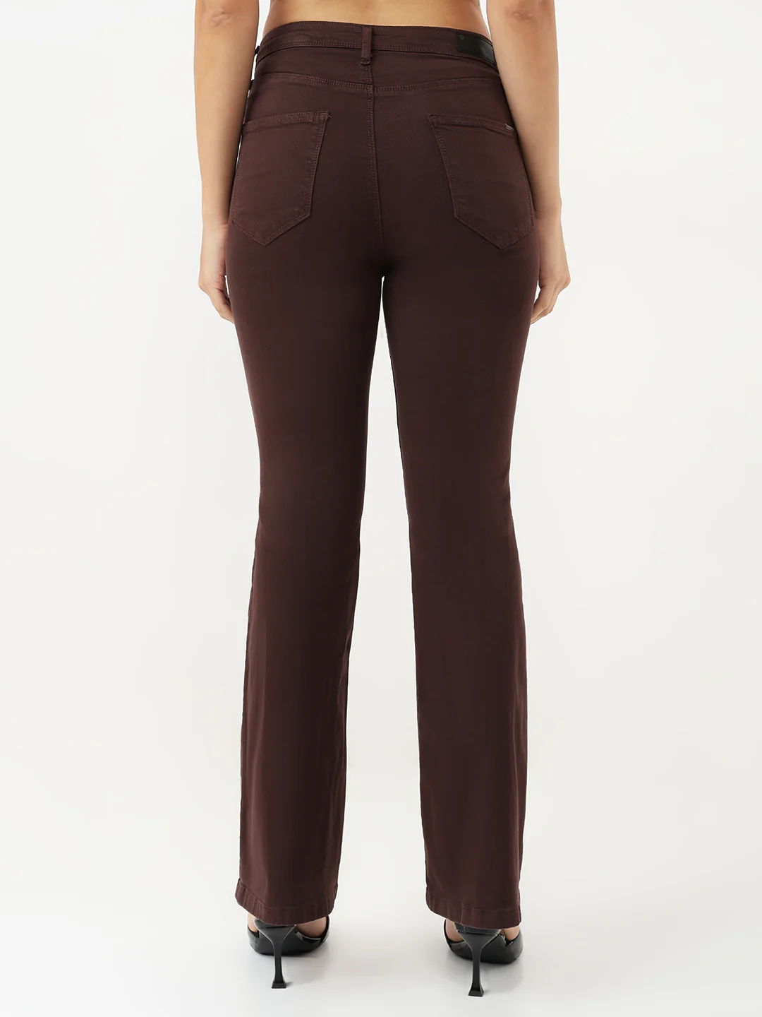 Women Sepia High-Rise Flare Jeans - Image 3